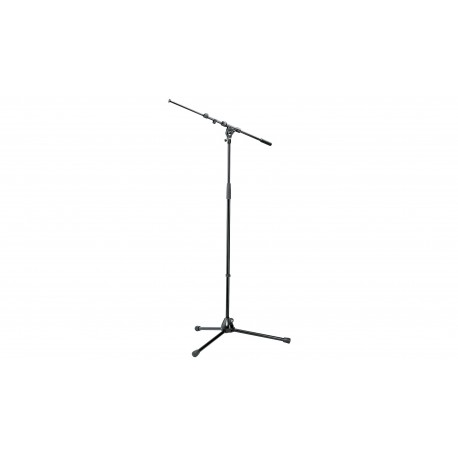 K&M 210/9 Professional Microphone Stand, Telescopic Boom, Black