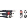 Stagg 3m 3.5mm Jack - 2RCA Lead