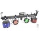Beamz ShowBar 2 xPAR 6x6in 2xDerby, Laser R/G DMX IR