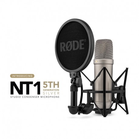 Rode NT1 5th Generation Studio Condenser Microphone, Black