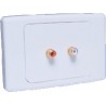Dual Plate 2 x RCA Wallplate